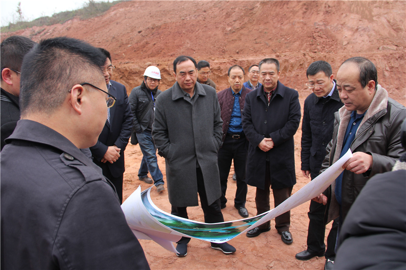 市委副書記、市長趙輝視察華強溝水庫工程建設